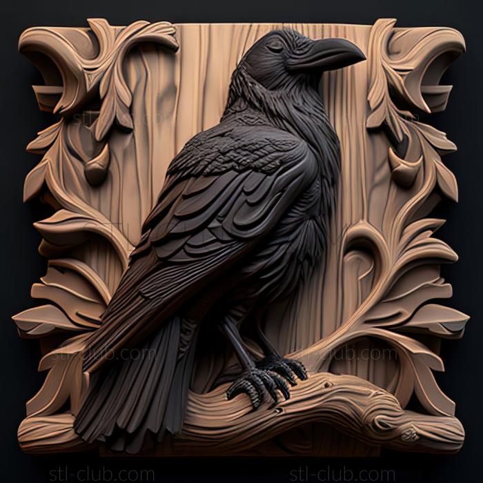 3D model st crow (STL)